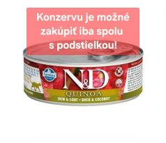 Farmina N&D cat QUINOA duck & coconut konzerva 80 g