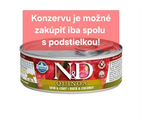Farmina N&D cat QUINOA duck & coconut konzerva 80 g
