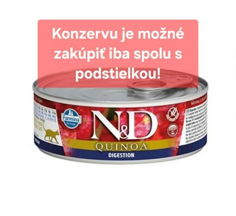 Farmina N&D cat QUINOA digestion konzerva 80 g