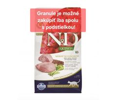 Farmina N&D cat QUINOA (GF) adult, weight managment, lamb  1,5kg