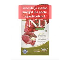 Farmina N&D cat QUINOA (GF) adult, urinary, duck & cranberry 1,5kg