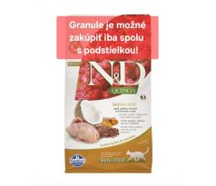 Farmina  N&D cat QUINOA (GF) adult, skin & coat, quail & coconut 1,5kg