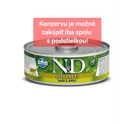 Farmina N&D cat PRIME boar & apple konzerva  70 g