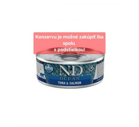 Farmina N&D cat OCEAN tuna & salmon konzerva 70 g