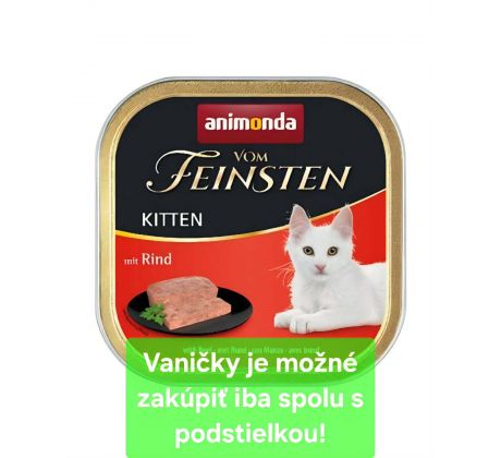 Animonda Vom Feinsten cat Kitten hovädzie bal. 16x 100 g