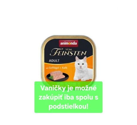Animonda Vom Feinsten cat CLASSIC hydina a teľacie bal. 16x 100 g
