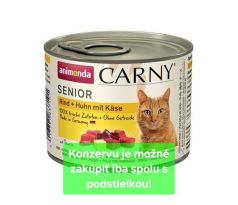 Animonda CARNY cat Senior hovädzie,kura a syr bal. 6 x 200 g konzerva
