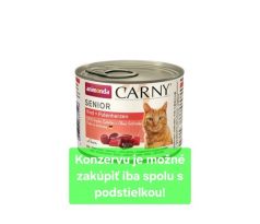 Animonda CARNY cat Senior hovädzie a morčacie srdiečka bal. 6x 200 g konzerva