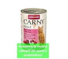 Animonda CARNY cat Adult hovädzie,morka a krevety bal. 6x 800 g konzerva