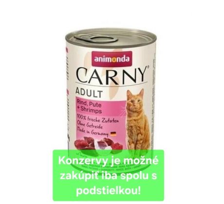 Animonda CARNY cat Adult hovädzie,morka a krevety bal. 6x 800 g konzerva
