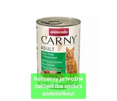 Animonda CARNY cat Adult hovädzie,morka a králik bal. 6x 400 g konzerva