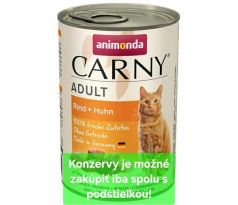 Animonda CARNY cat Adult hovädzie a kura bal. 6x 800 g konzerva