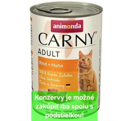 Animonda CARNY cat Adult hovädzie a kura bal. 6x 400 g konzerva