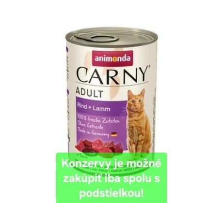 Animonda CARNY cat Adult hovädzie a jahňa bal. 6x 400 g konzerva