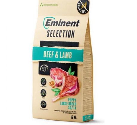 Eminent dog Selection Puppy Large Breed Beef & Lamb 12 kg