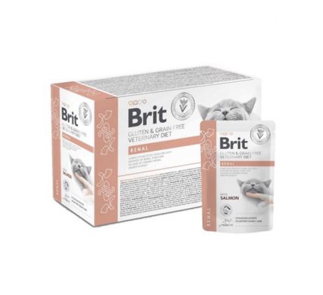 Brit VD Gluten & Grain-Free Cat Fillets in Gravy Renal 12x 85g kapsičky