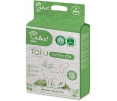 Podstielka pre mačky Velvet Paw Tofu s extraktom zo zeleného čaju 6 l