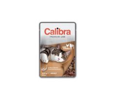 Calibra KAPSIČKA Premium cat Adult Jahňa & hydina v omáčke 24 x 100 g