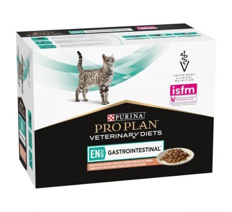 Purina VD Feline - EN St/Ox Gastroint. Salmon kapsička 10x85 g