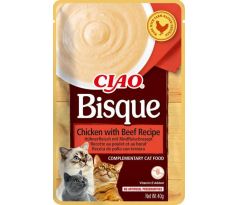 Inaba CIAO Bisque Cat Kapsička Kura s hovädzím mäsom 1 ks 40 g