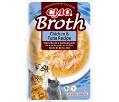 Inaba CIAO Broth Cat Kapsička Kura & Tuniak 1 ks 40 g