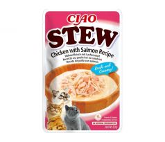 Inaba CIAO Stew Cat Kapsička Kura s lososom 1 ks 40 g