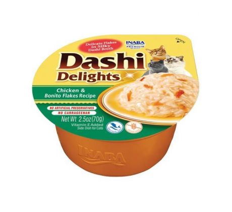 Inaba Dashi Delights cat Kura s bonito vločkami 70 g vanička