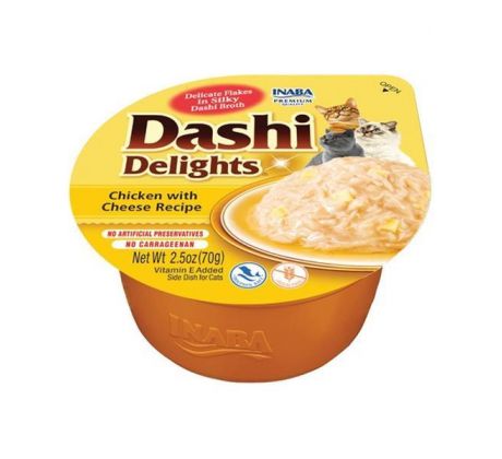 Inaba Dashi Delights cat Kura so syrom 70 g vanička