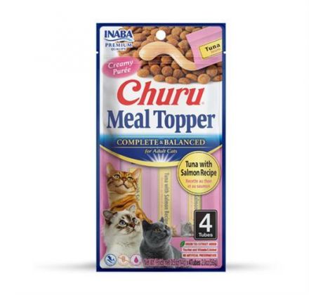 Inaba Churu Meal Topper cat Tuniak s lososom 4 tuby 56 g