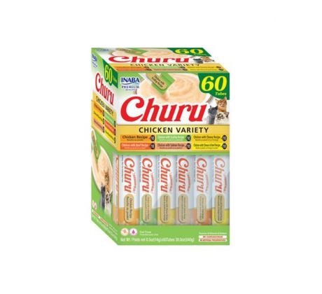 Pamlsok Inaba Churu cat Kura 6 príchutí 60 túb 840 g