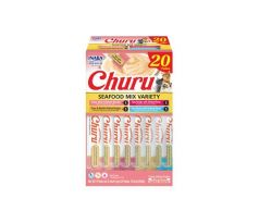 Pamlsok Inaba Churu cat Morské plody 4 príchute 20 túb 280 g