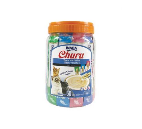 Pamlsok Inaba Churu cat Tuniak 4 príchute 50 túb 700 g