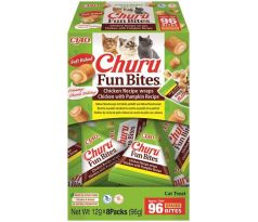 Pamlsok Inaba Churu Fun Bites cat kura s tekvicou 8 x 12 g