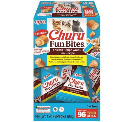 Pamlsok Inaba Churu Fun Bites cat tuniak 8 x 12 g