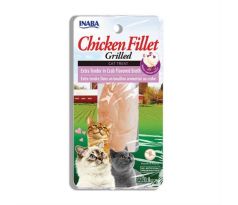 Pamlsok Inaba Churu Grilled cat Kura extra krehký v krabom vývare 1 ks 25 g