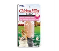 Pamlsok Inaba Churu Grilled cat Kura v krabom vývare 1 ks 25 g