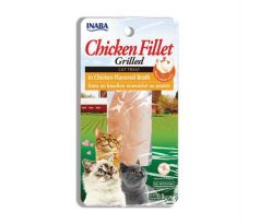 Pamlsok Inaba Churu Grilled cat Kura v kuracom vývare 1 ks 25 g