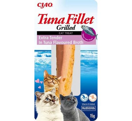 Pamlsok Inaba Churu Grilled cat Tuniak v tuniakovom vývare 1 ks 15 g
