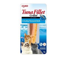 Pamlsok Inaba Churu Grilled cat Tuniak vo vývare z hrebenatky 12ks 180g
