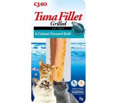 Pamlsok Inaba Churu Grilled cat Tuniak vo vývare z kalamára 1 ks 15 g