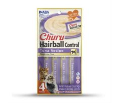 Pamlsok Inaba Churu Hairball cat Tuniak 4 tuby 56 g