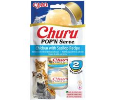 Pamlsok Inaba Churu POP'N Serve cat kura & hrebenatky 2 x 35 g