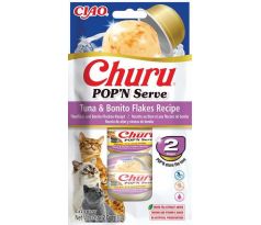 Pamlsok Inaba Churu POP'N Serve cat tuniak s bonito vločkami 2 x 35 g