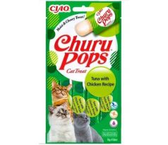 Pamlsok Inaba Churu Pops cat Tuniak s kuraťom 4 tuby 60 g
