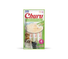 Pamlsok Inaba Churu Pyré cat Kura s hrebenatkou 4 tuby 56 g