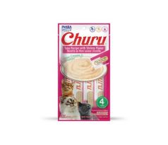 Pamlsok Inaba Churu Pyré cat Tuniak s krevetami 4 tuby 56 g