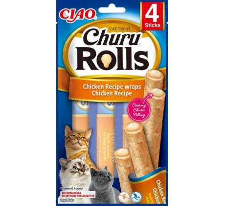 Pamlsok Inaba Churu Rolls cat Kura 4 tuby 40 g