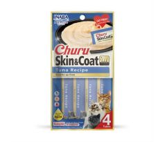 Pamlsok Inaba Churu Skin & Coat cat Tuniak 4 tuby 56 g