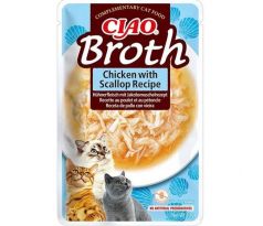 Pamlsok Inaba PS Ciao Broth cat Kura s hrebenatkou 1 ks 40 g