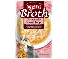 Pamlsok Inaba PS Ciao Broth cat Kura s lososom 40 g